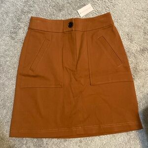 NWT Ann Taylor Petite Size 0 Pencil Skirt Burnt Orange Color